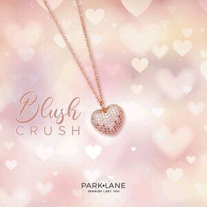 Park Lane Blush Crush Puffy Heart Necklace